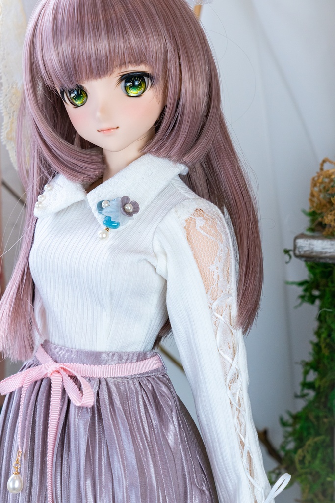 DD・DDSリボン付きアコーディオンスカート(4色)