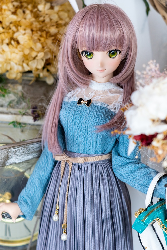 DD・DDSリボン付きアコーディオンスカート(4色)