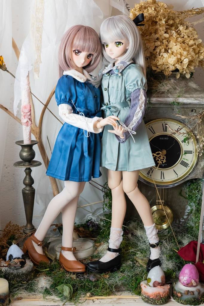 DD・DDSサイズキュロットスカート&ニットカットソーセット (2色)