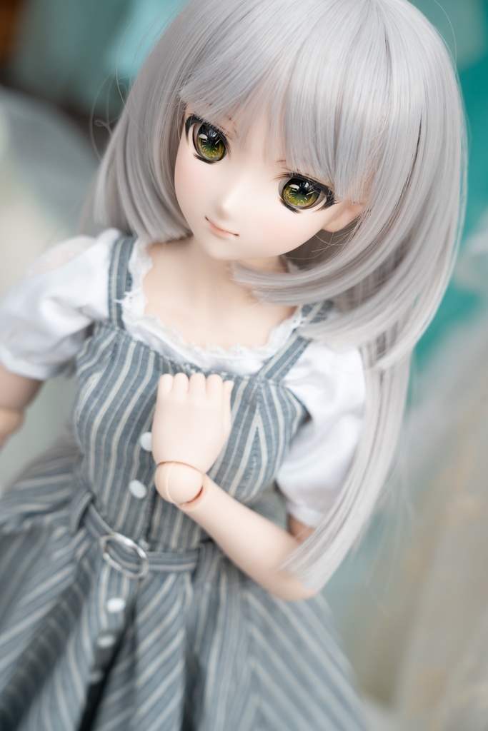 DD・DDSサイズ ジャンパーフレアスカート(グレイ)