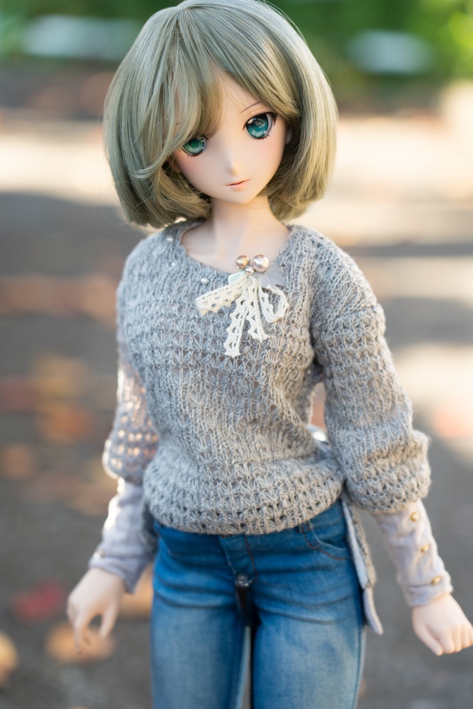 DD/DDS/DDdy ニットカットソー(グレー/ホワイト)