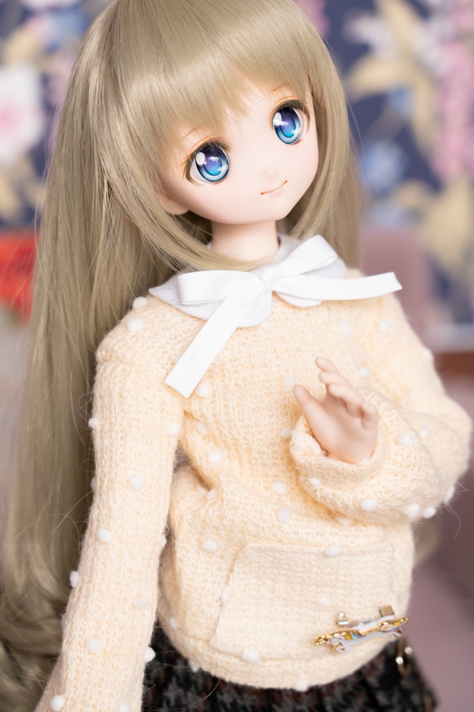 MDD/DDPサイズ水玉ニットパーカー●