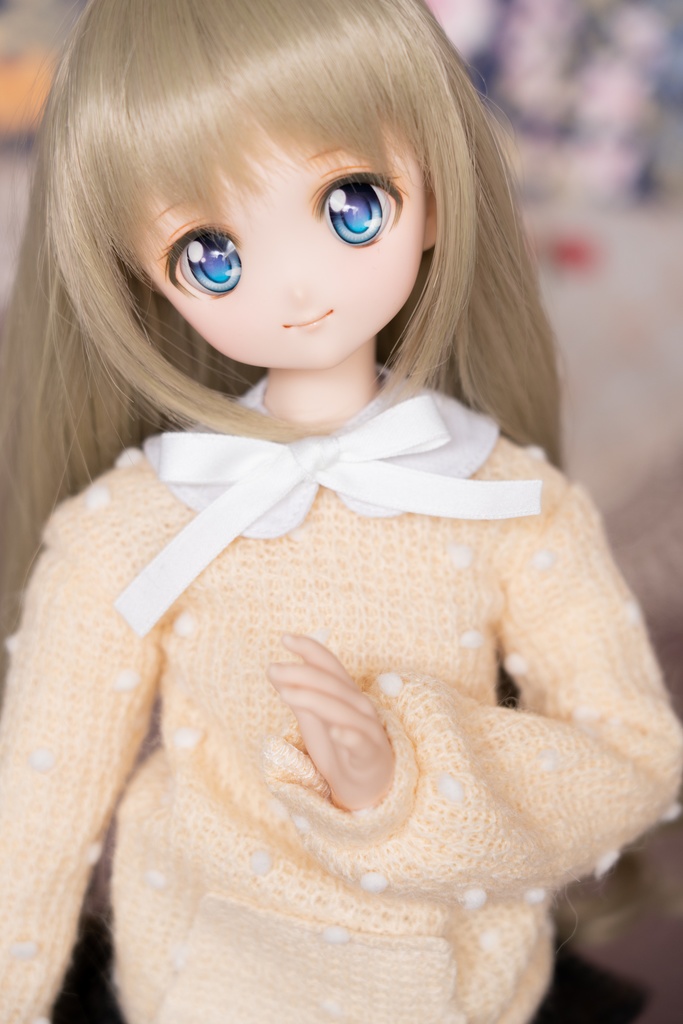 MDD/DDPサイズ水玉ニットパーカー●