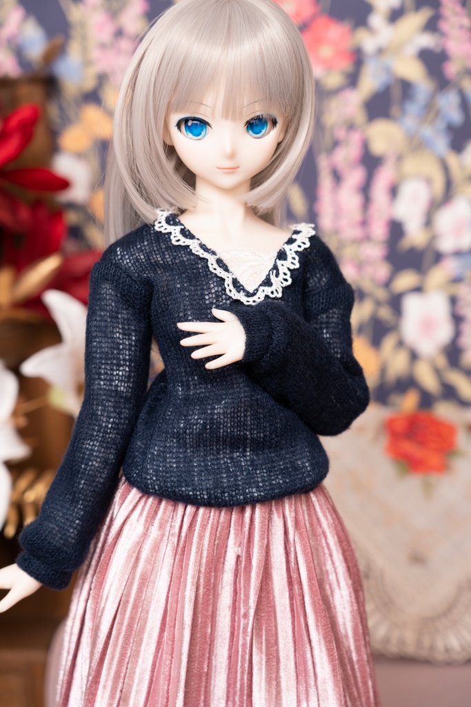 DD/DDS/DDdy レースニットカットソー (3色)