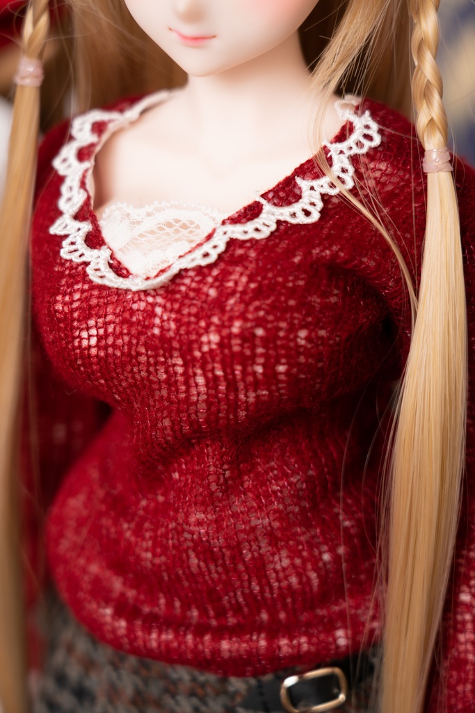 DD/DDS/DDdy レースニットカットソー (3色)