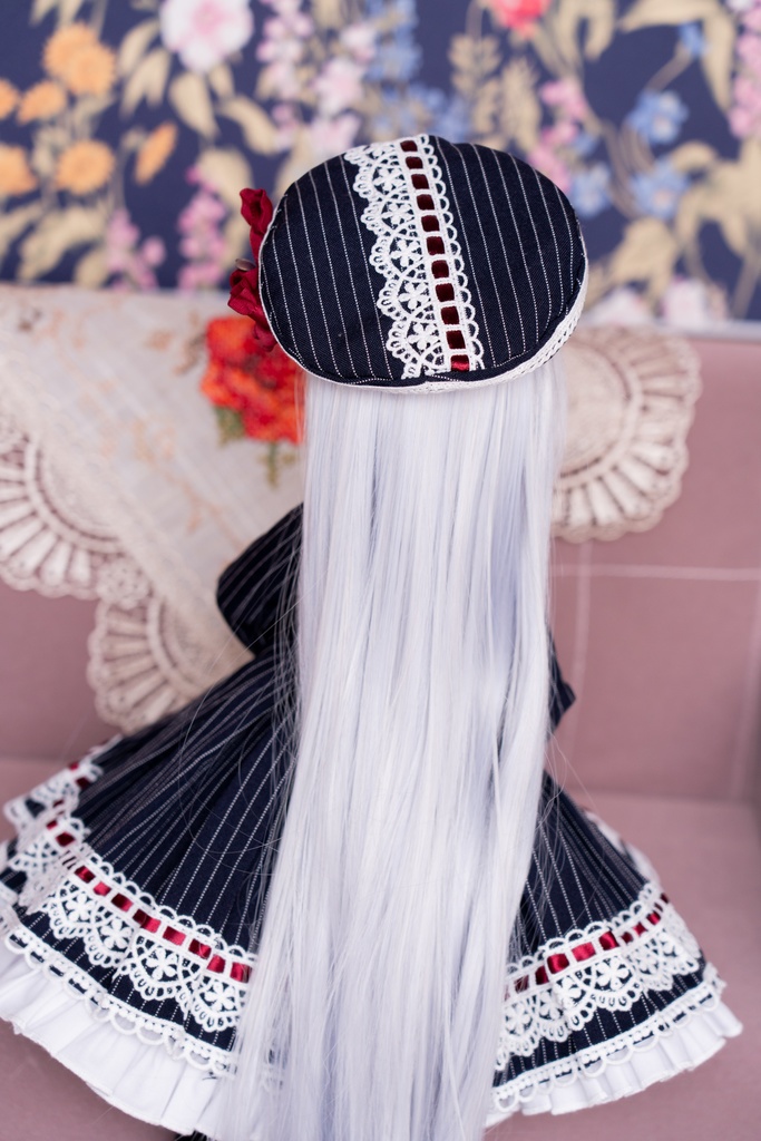 MDDサイズストライプ柄ワンピースセット