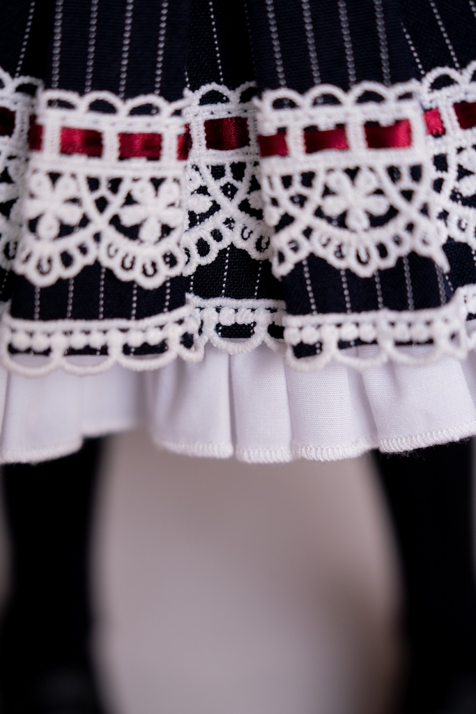 MDDサイズストライプ柄ワンピースセット