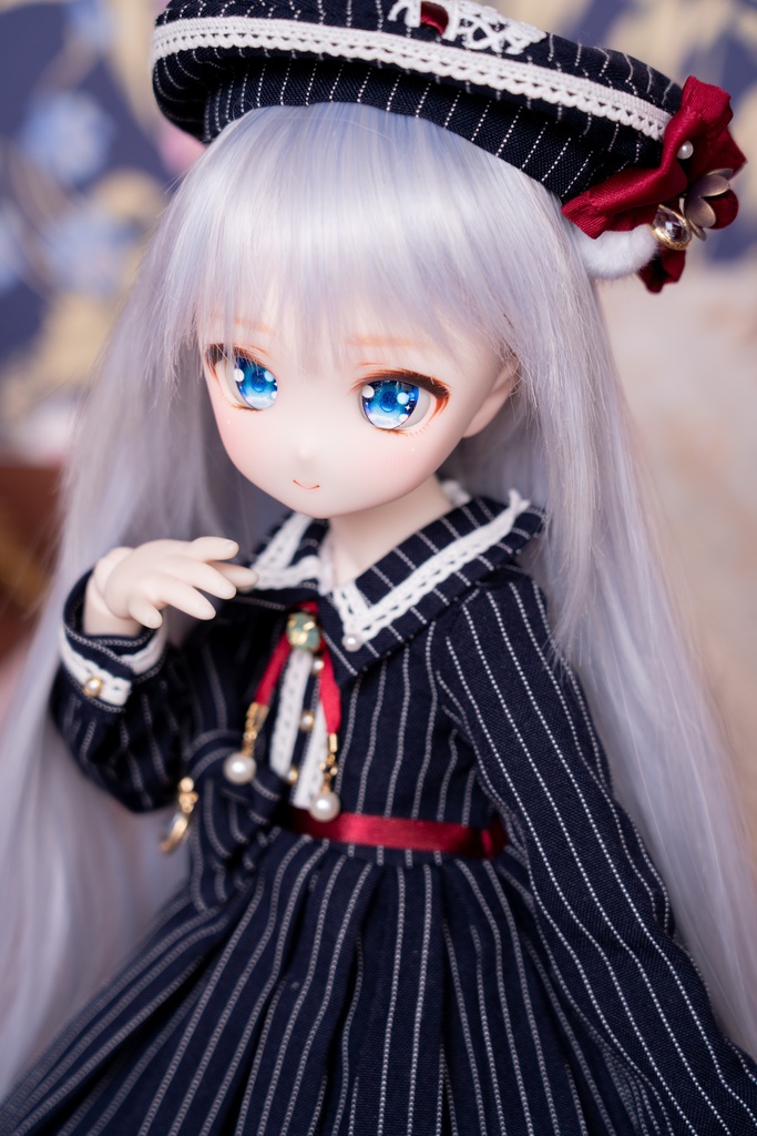 MDDサイズストライプ柄ワンピースセット