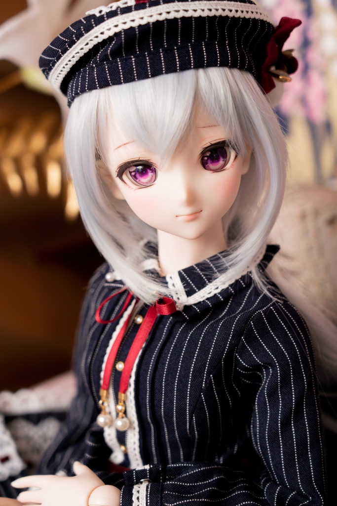 DD/DDSサイズストライプ柄ワンピースセット