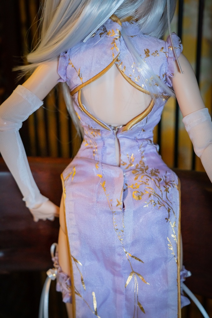 DD・DDS・DDdyサイズチャイナドレスセット 藤色