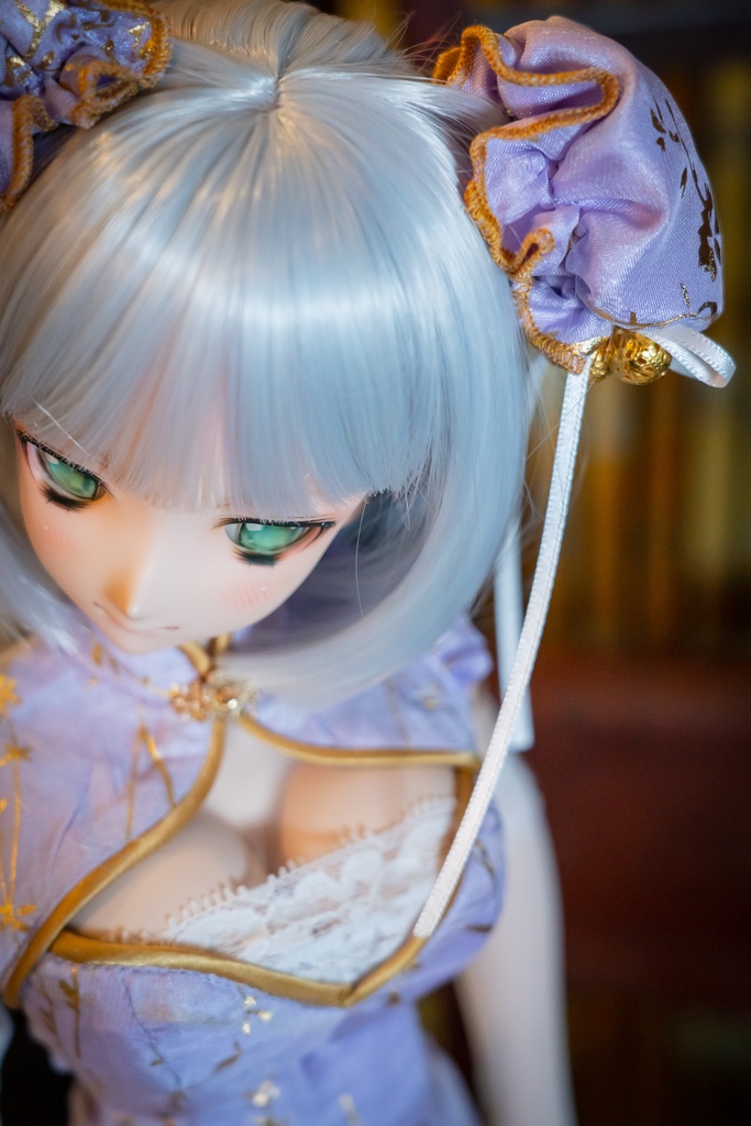 DD・DDS・DDdyサイズチャイナドレスセット 藤色