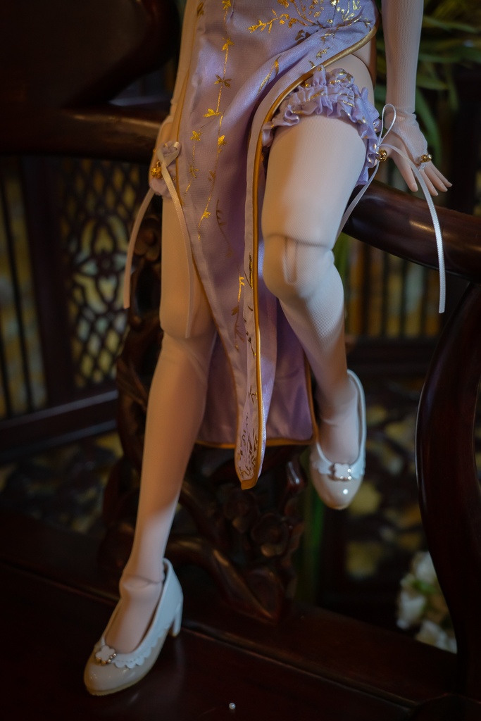 DD・DDS・DDdyサイズチャイナドレスセット 藤色