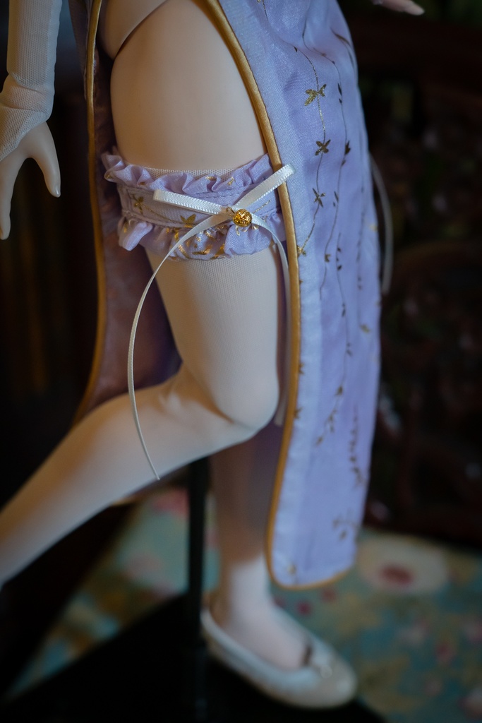 DD・DDS・DDdyサイズチャイナドレスセット 藤色