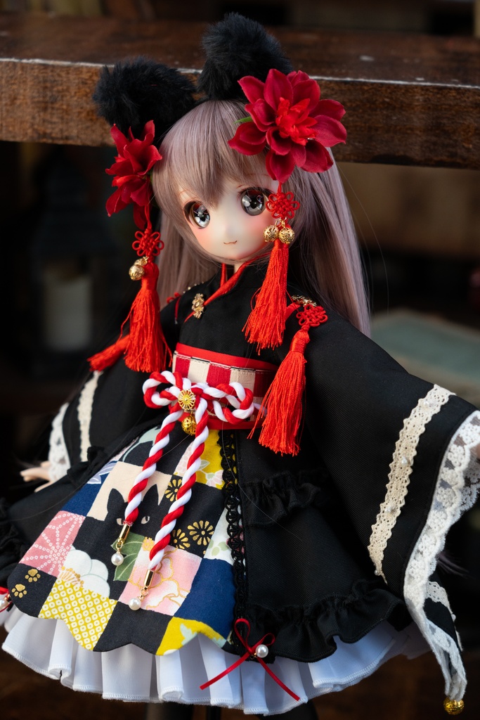 MDDサイズ和風クロネコセット