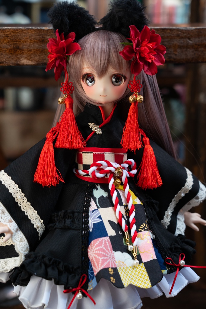 MDDサイズ和風クロネコセット