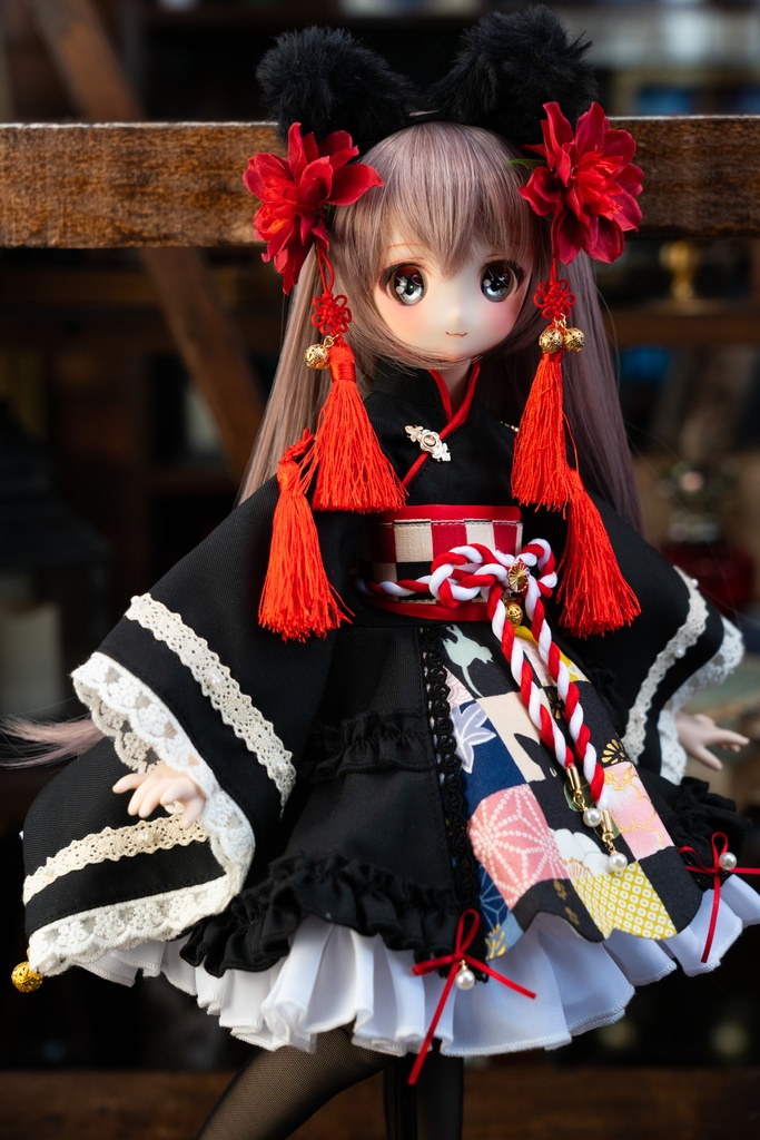 MDDサイズ和風クロネコセット