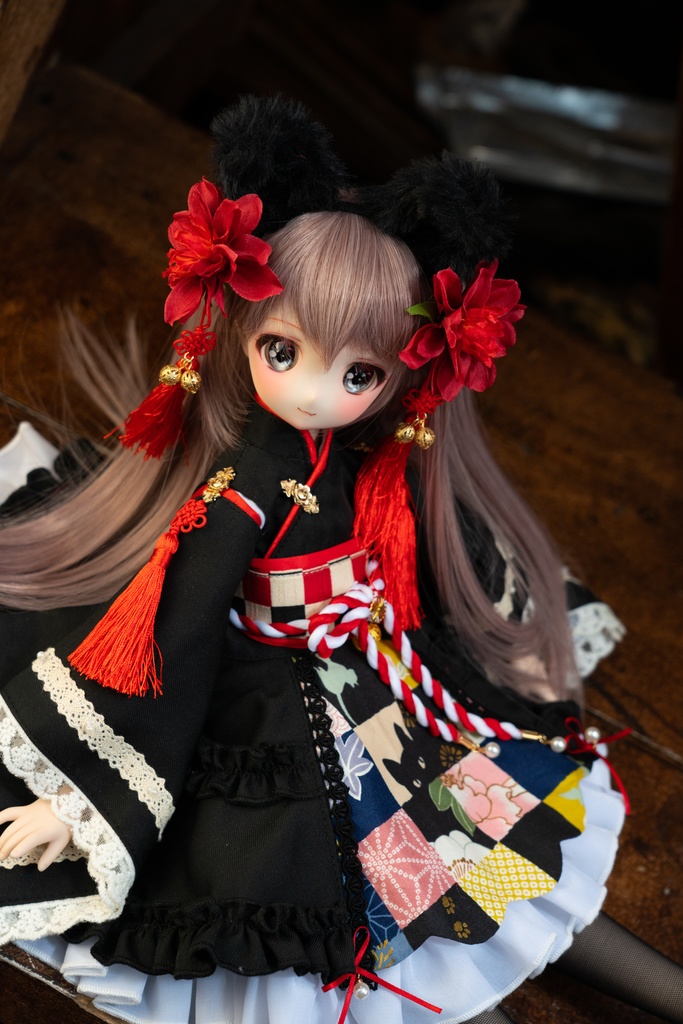 MDDサイズ和風クロネコセット