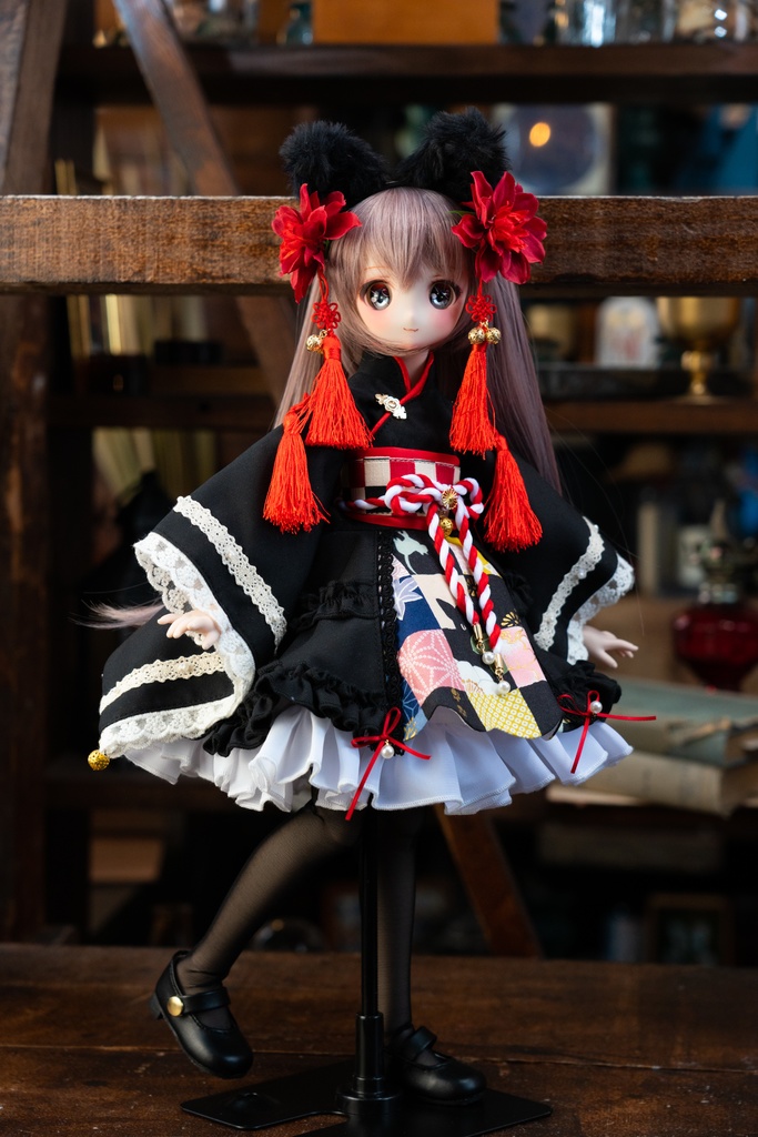 MDDサイズ和風クロネコセット