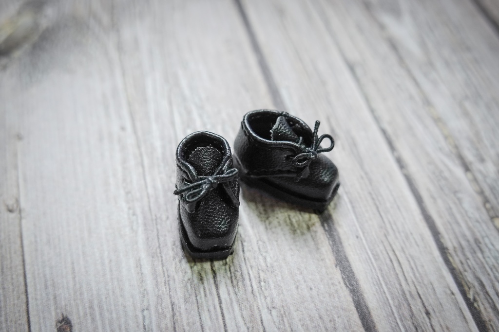 ねんどろいどどーるサイズ メンズスクエアトゥシューズ