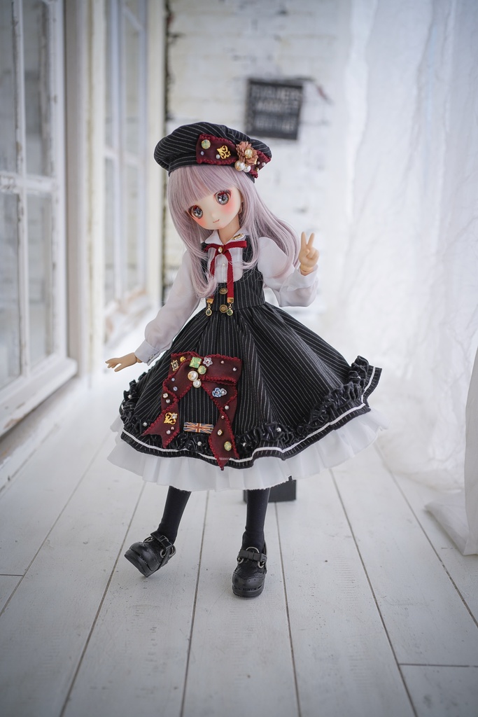 MDD/DDPサイズ クラシカルジャンパースカートセット(三色)