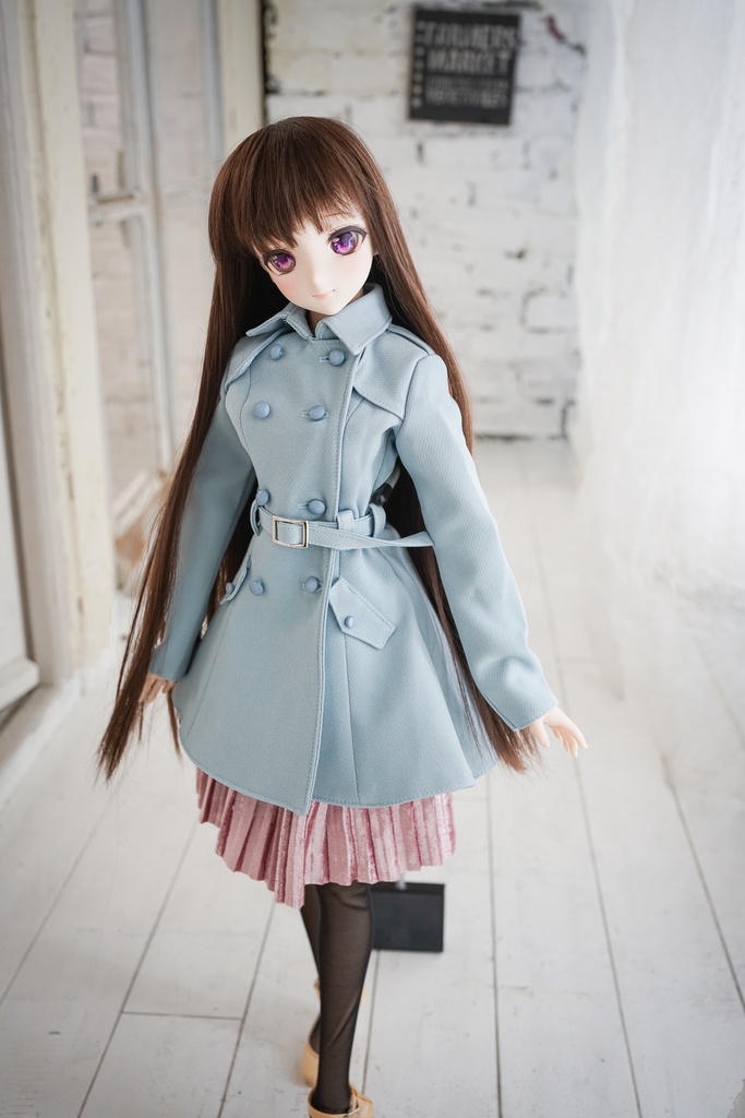 DD・DDSサイズ用トレンチコート ミディ丈(4色)