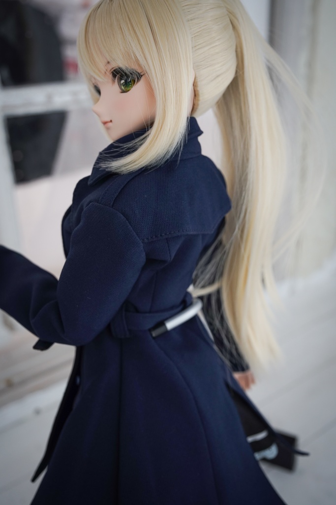 DD・DDSサイズ用トレンチコート ミディ丈(4色)