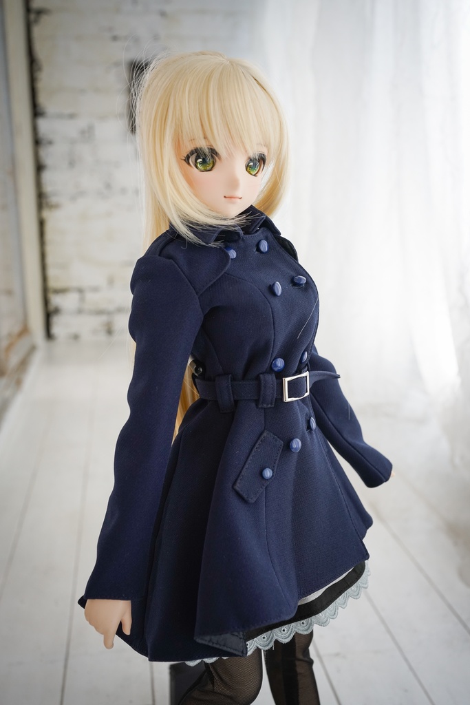 DD・DDSサイズ用トレンチコート ミディ丈(4色)