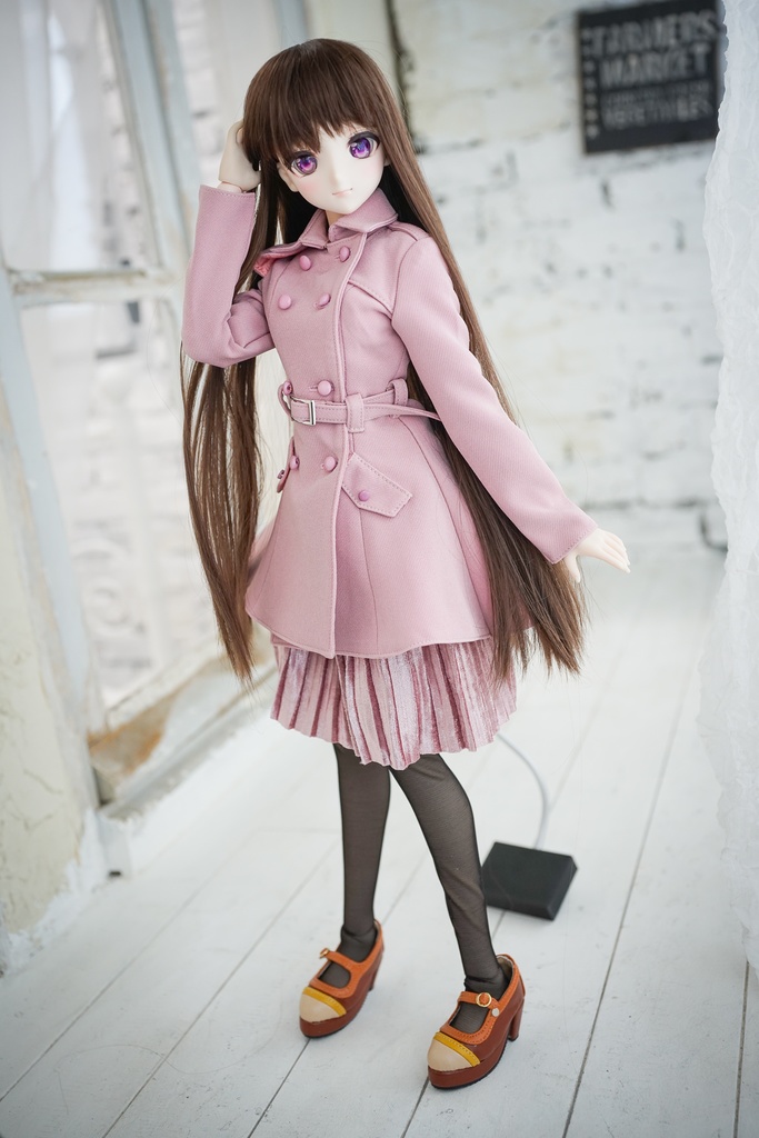 DD・DDSサイズ用トレンチコート ミディ丈(4色)