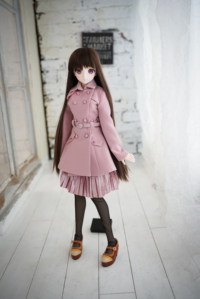 DD・DDSサイズ用トレンチコート ミディ丈(4色)