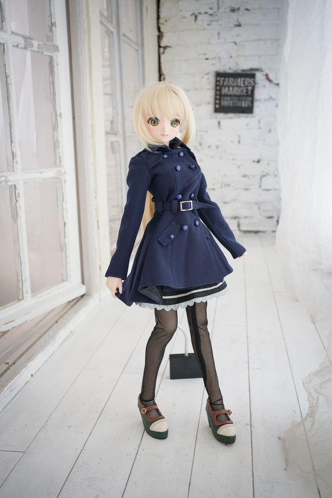 DD・DDSサイズ用トレンチコート ミディ丈(4色)