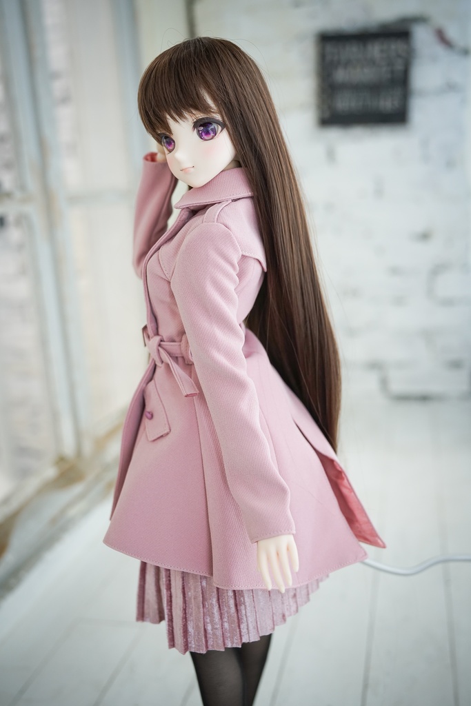 DD・DDSサイズ用トレンチコート ミディ丈(4色)