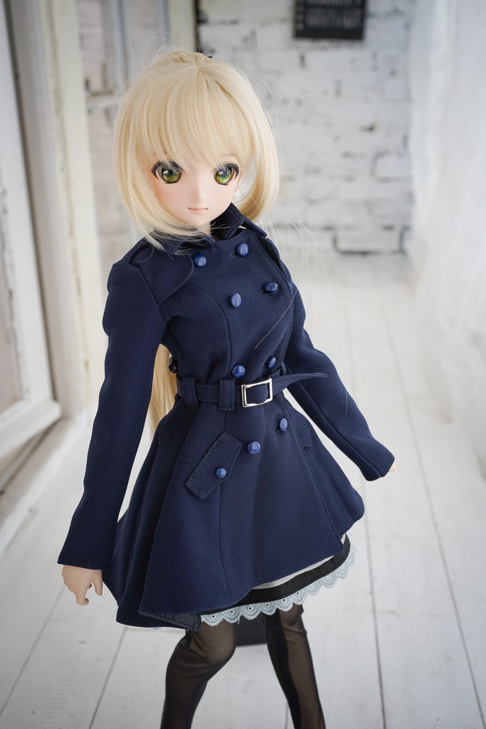 DD・DDSサイズ用トレンチコート ミディ丈(4色)