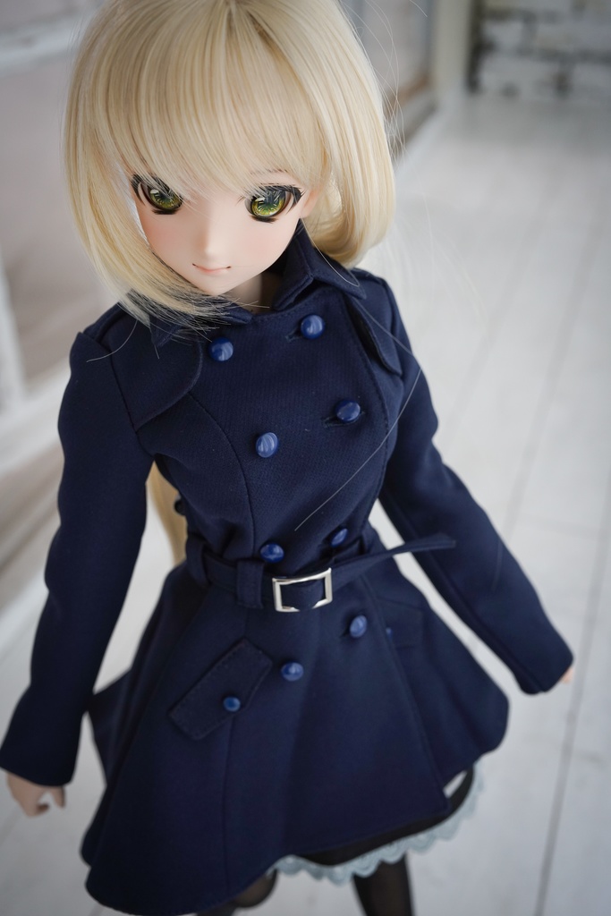 DD・DDSサイズ用トレンチコート ミディ丈(4色)