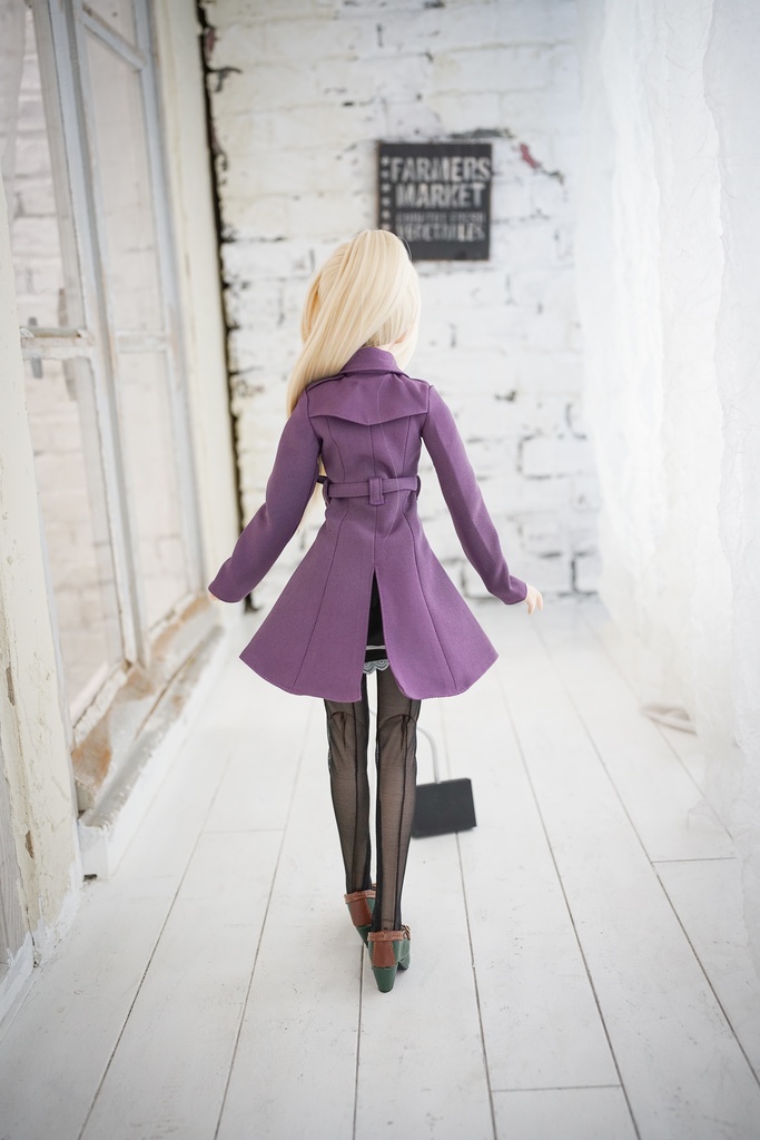 DD・DDSサイズ用トレンチコート ミディ丈(4色)