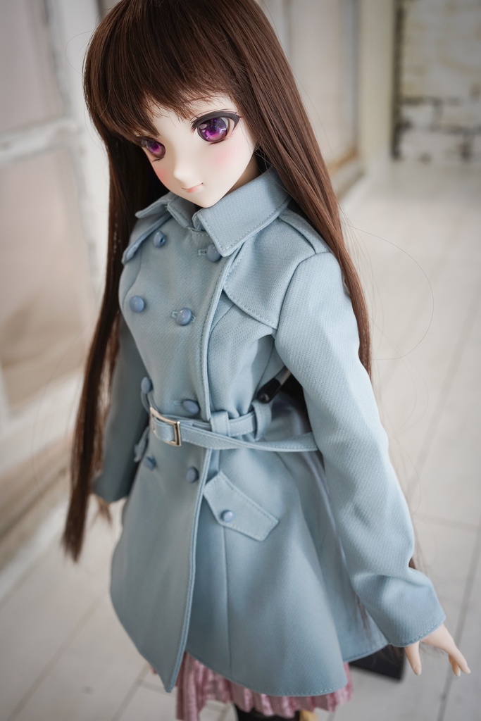 DD・DDSサイズ用トレンチコート ミディ丈(4色)