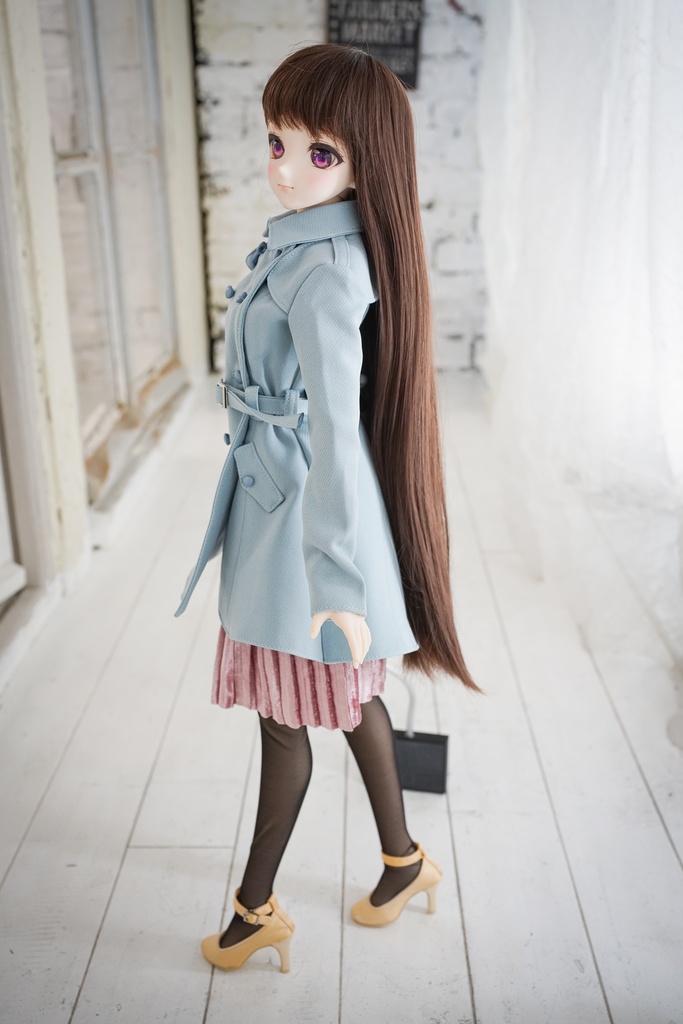 DD・DDSサイズ用トレンチコート ミディ丈(4色)