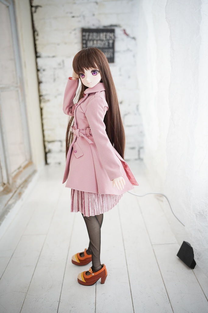 DD・DDSサイズ用トレンチコート ミディ丈(4色)