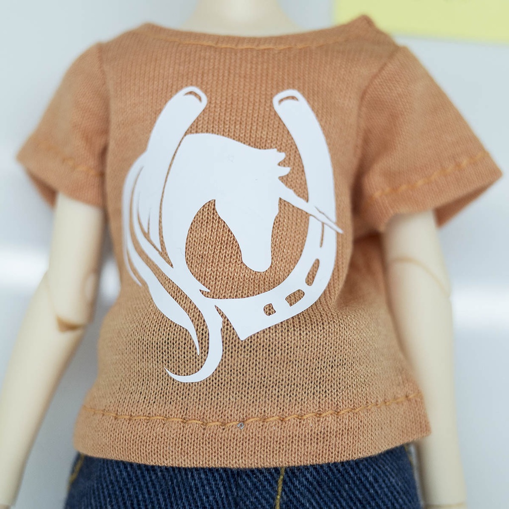 ピュアニーモ男の子対応Tシャツ（ユニコーン柄・オレンジ）
