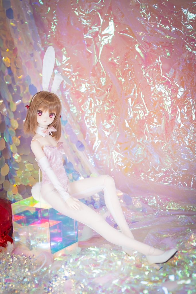 DD・DDSサイズバニーガールセット(メタリックピンク)