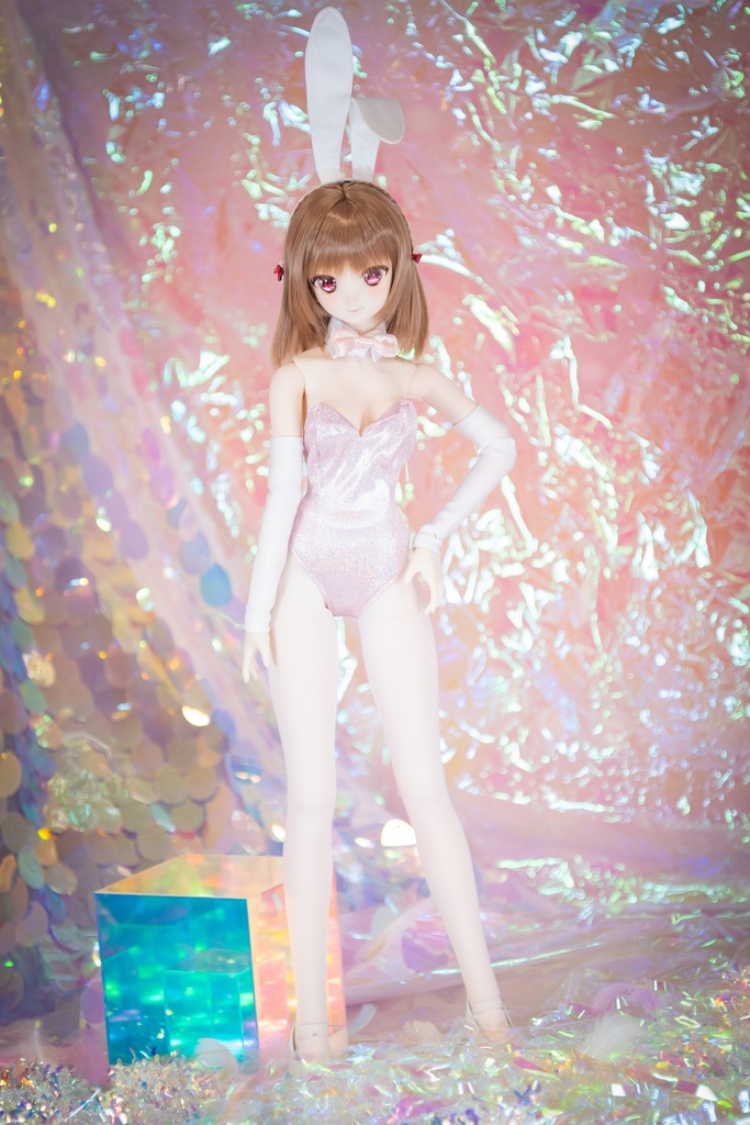 DD・DDSサイズバニーガールセット(メタリックピンク)