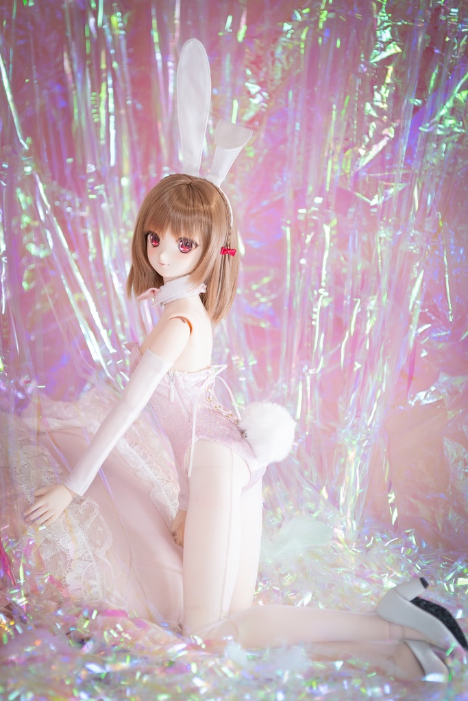 DD・DDSサイズバニーガールセット(メタリックピンク)