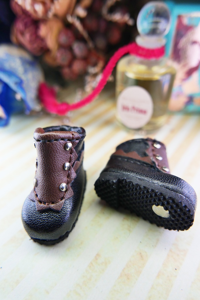 【10cm-12cm】ぬい靴/オビツ11 クラシカルロングブーツ