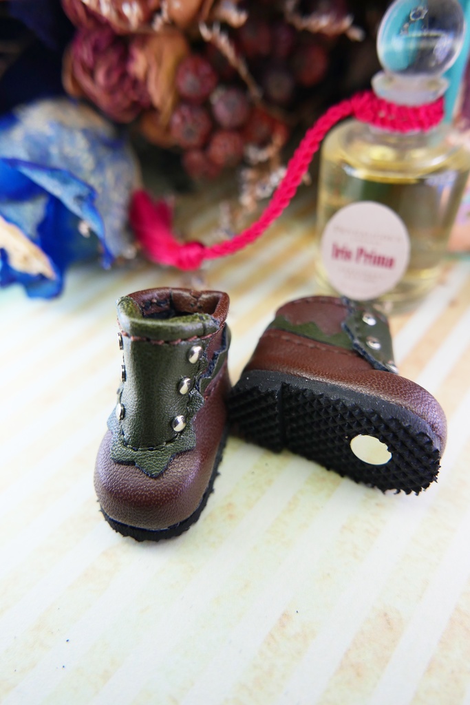 【10cm-12cm】ぬい靴/オビツ11 クラシカルロングブーツ