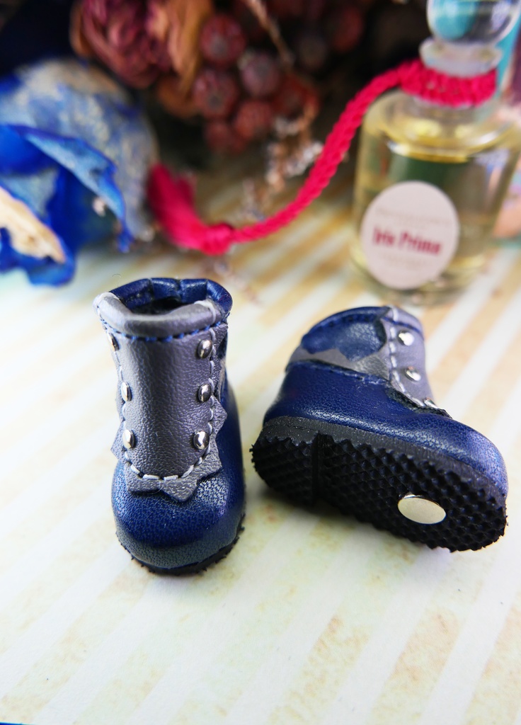 【10cm-12cm】ぬい靴/オビツ11 クラシカルロングブーツ