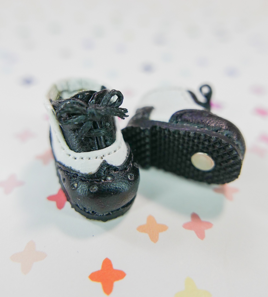 【10cm-12cm】ぬい靴/オビツ11 磁石付きツートーンカラーシューズ