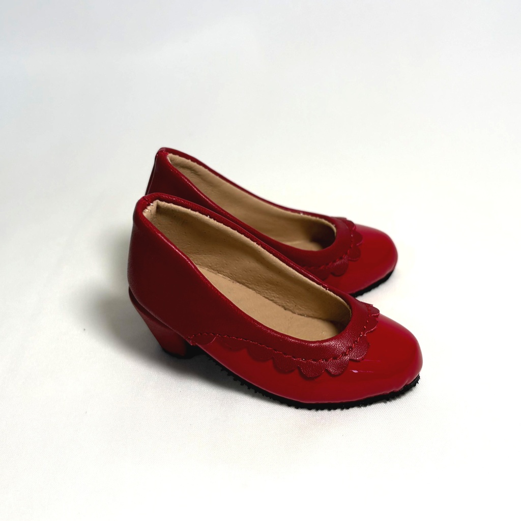 DD・DDSサイズ スカラップ柄パンプス(4色)