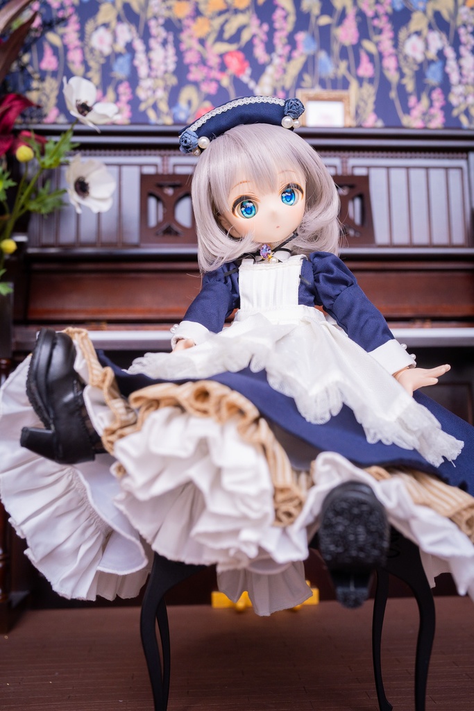 ちみっこDD クラシカルメイドセット 【紺】