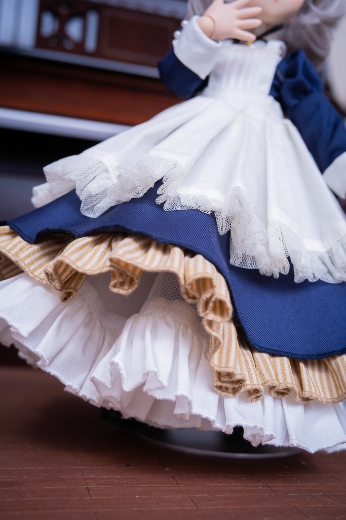 ちみっこDD クラシカルメイドセット 【紺】