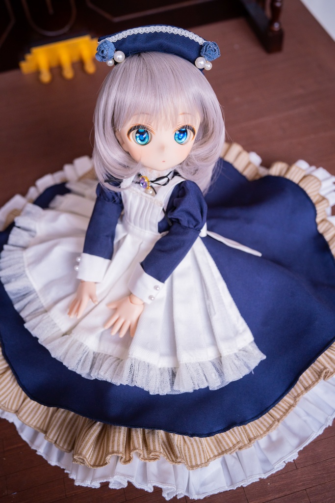 ちみっこDD クラシカルメイドセット 【紺】