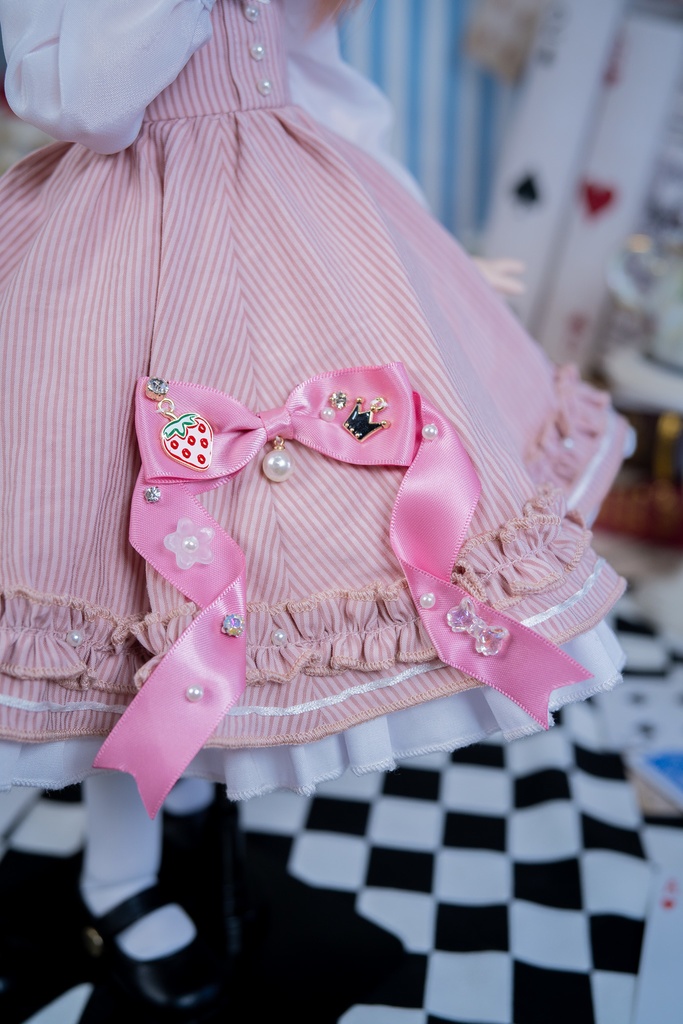 MDDクラシカルジャンパースカートセット【ピンク】